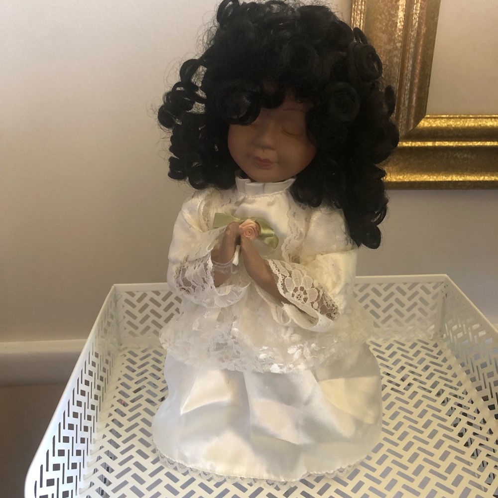 Vintage Black porcelain doll